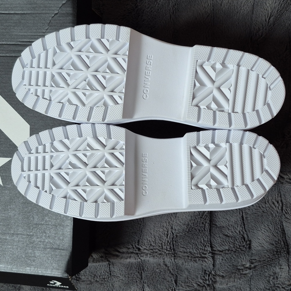 Converse CTAS Black and White Lugged Heel Platform High-Tops Size 8, New In Box! - Picture 10 of 13